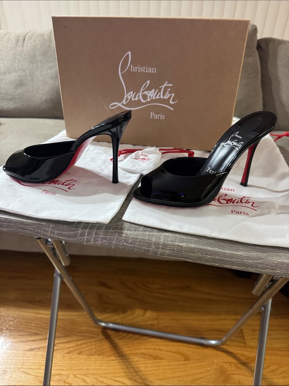 Christian Louboutin Black Patent Me Dolly 100 mm - Picture 2 of 5